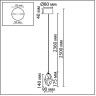 Подвесной светильник ODEON LIGHT GEMME 7111/4LC