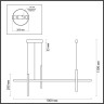 Подвесной светильник ODEON LIGHT HIGHTECH ODL23 145 3000K VETTA 6606/32L