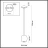 Подвесной светильник ODEON LIGHT OVALI 5053/1C